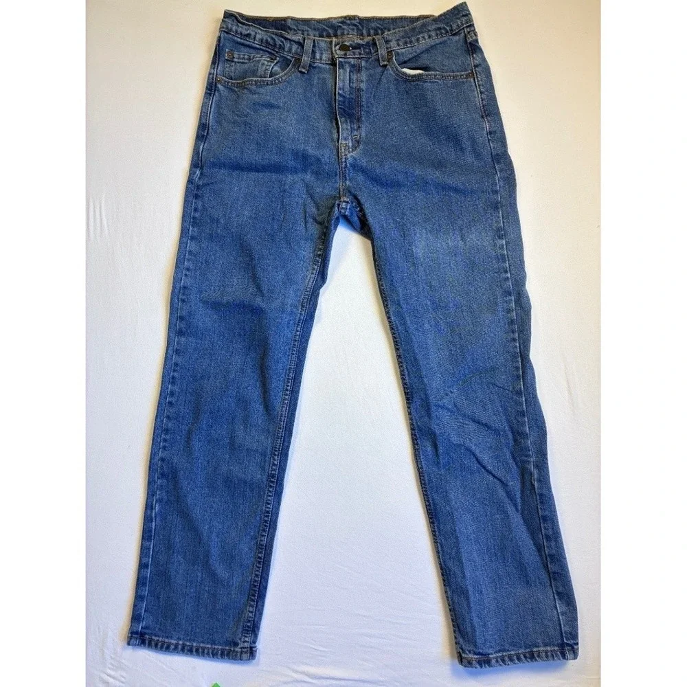 Levi's 505 Men's Straight Blue Jeans W34 L30 Medium Wash